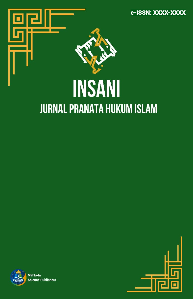 					View Vol. 1 No. 1 (2025): Insani: Jurnal Pranata Sosial Hukum Islam
				